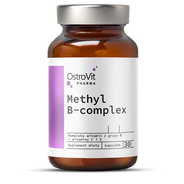 Витамины и минералы OstroVit Pharma Methyl B-Complex, 30 капсул,  ml, OstroVit. Vitamins and minerals. General Health Immunity enhancement 