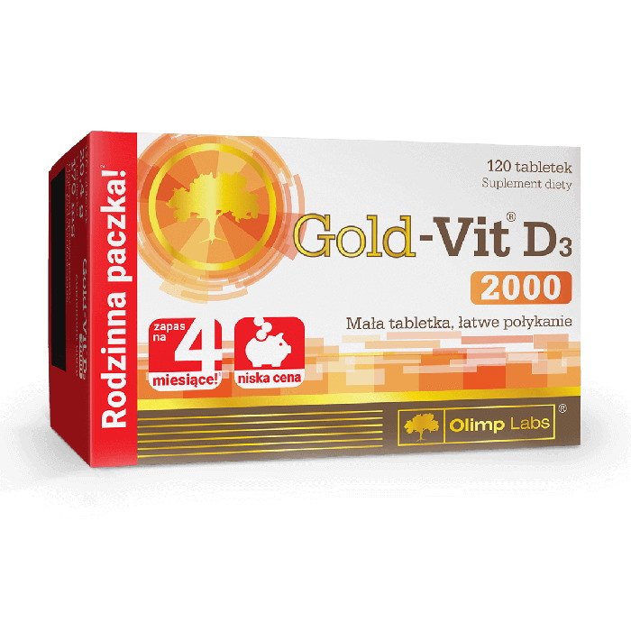 Витамины и минералы Olimp Gold-Vit D3 2000, 120 таблеток,  ml, Olimp Labs. Vitaminas y minerales. General Health Immunity enhancement 