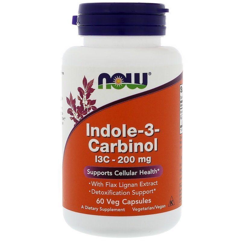 NOW Foods Indole-3-Carbinol 200 mg 60 VCaps,  мл, Now. Спец препараты. 