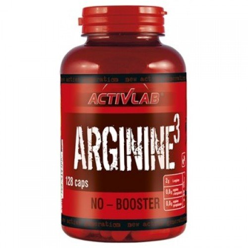 Arginine3, 128 pcs, ActivLab. Arginine. recovery Immunity enhancement Muscle pumping Antioxidant properties Lowering cholesterol Nitric oxide donor 