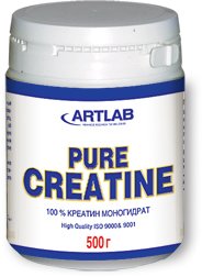 Pure Creatine, 500 g, Artlab. Creatine monohydrate. Mass Gain Energy & Endurance Strength enhancement 