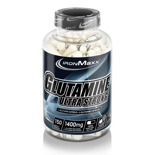 Аминокислота IronMaxx Glutamine Ultra Strong, 150 капсул,  мл, IronMaxx. Аминокислоты. 