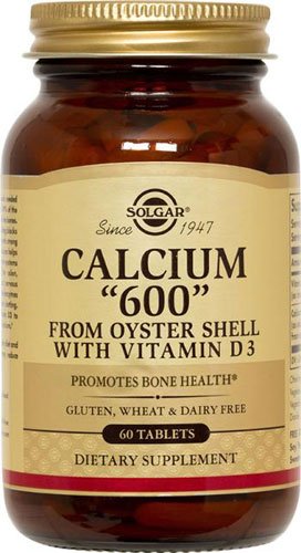 Solgar Calcium 600 from Oyster Shell with Vitamin D3 60 таб Без вкуса,  ml, Solgar. Calcium Ca. 