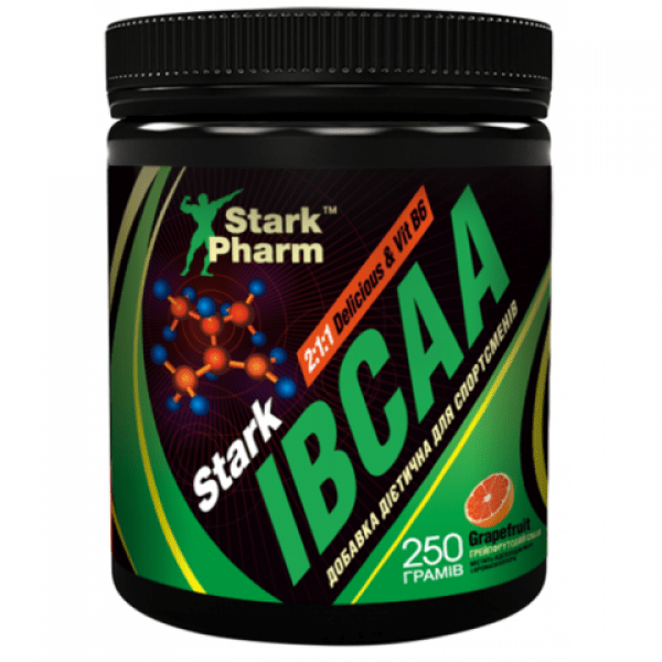 БЦАА Stark Pharm Stark IBCAA 2-1-1/Vit B6 (250 г) Grapefruit старк фарм,  мл, Stark Pharm. BCAA. Снижение веса Восстановление Антикатаболические свойства Сухая мышечная масса 