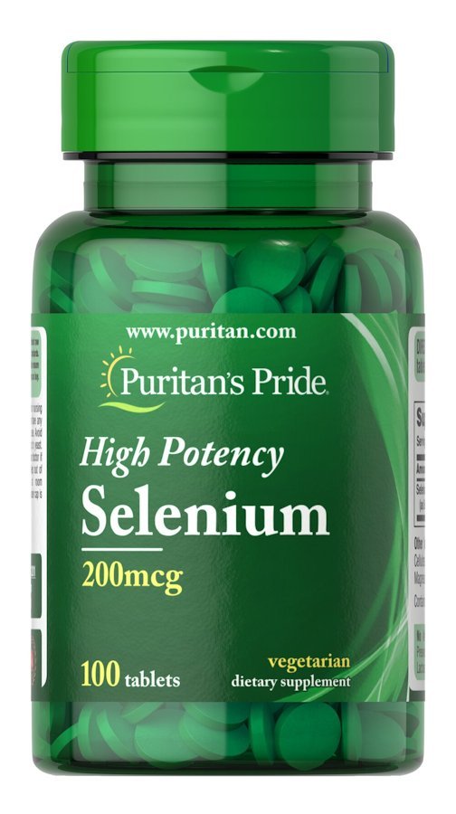 Витамины и минералы Puritan's Pride Selenium 200 mcg, 100 таблеток,  мл, Puritan's Pride. Витамины и минералы. Поддержание здоровья Укрепление иммунитета 