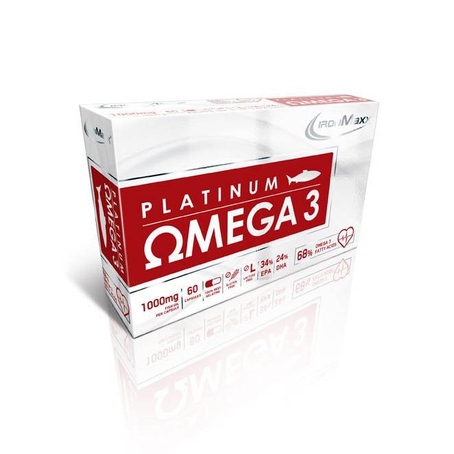 Жирные кислоты Ironmaxx Omega 3, 60 капсул,  ml, IronMaster. Omega 3 (Fish Oil). General Health Ligament and Joint strengthening Skin health CVD Prevention Anti-inflammatory properties 