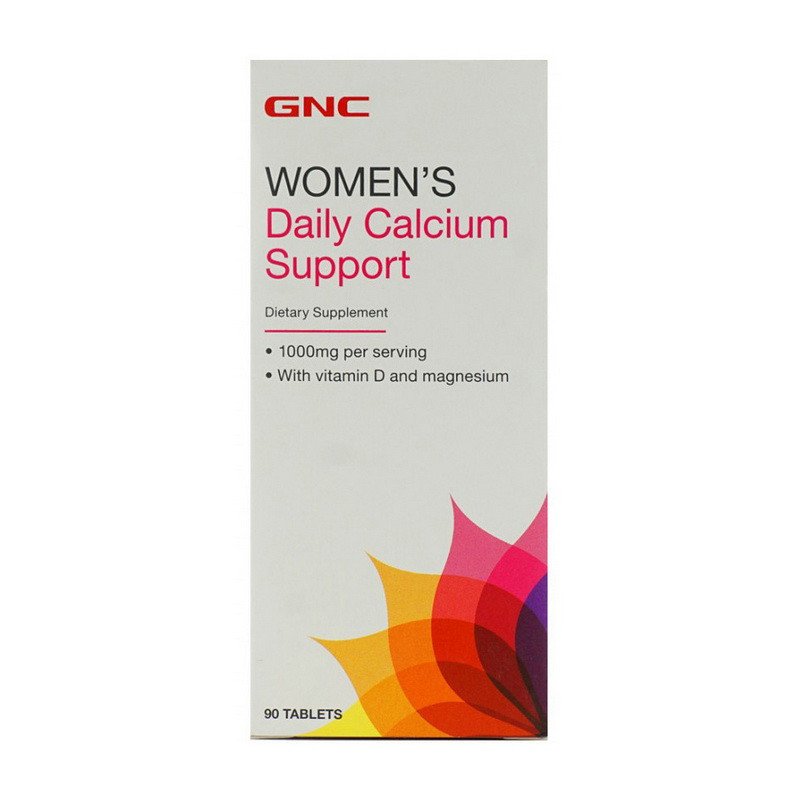 GNC Витамины для женщин GNC Women's Daily Calcium Support 90 таблеток, , 