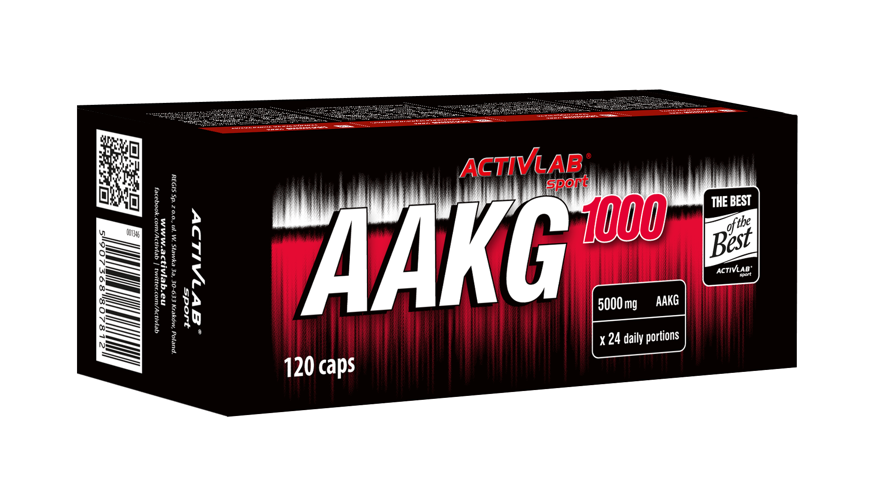 AAKG 1000, 120 pcs, ActivLab. Arginine. recovery Immunity enhancement Muscle pumping Antioxidant properties Lowering cholesterol Nitric oxide donor 