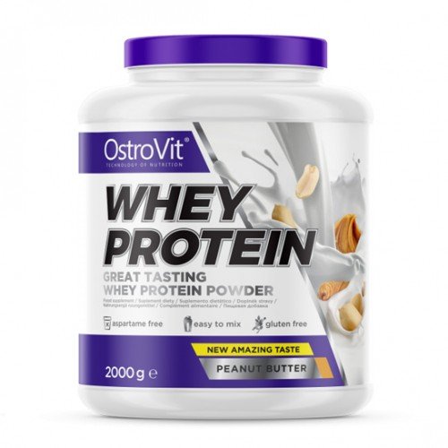 Протеин OstroVit Whey Protein, 2 кг Арахисовое масло,  ml, OstroVit. Proteína. Mass Gain recuperación Anti-catabolic properties 