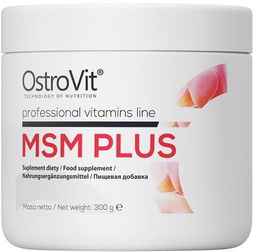 MSM Plus OstroVit 300 g,  мл, OstroVit. Хондропротекторы. Поддержание здоровья Укрепление суставов и связок 