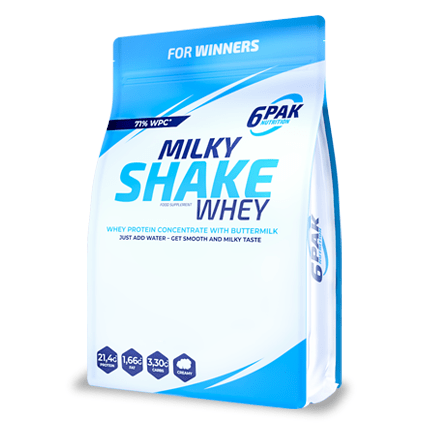 Протеин 6PAK Nutrition Milky Shake Whey, 1.8 кг Клубничные взбитые сливки,  мл, 6PAK Nutrition. Протеин. Набор массы Восстановление Антикатаболические свойства 