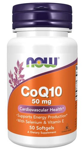 Now CoQ-10 50 mg 50 капс Без вкуса,  ml, Now. Coenzym Q10. General Health Antioxidant properties CVD Prevention Exercise tolerance 