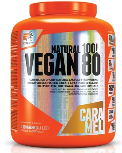 Vegan 80, 2000 g, EXTRIFIT. Proteína vegetal. 