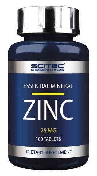 Zinc, 100 piezas, Scitec Nutrition. Zinc Zn. General Health 