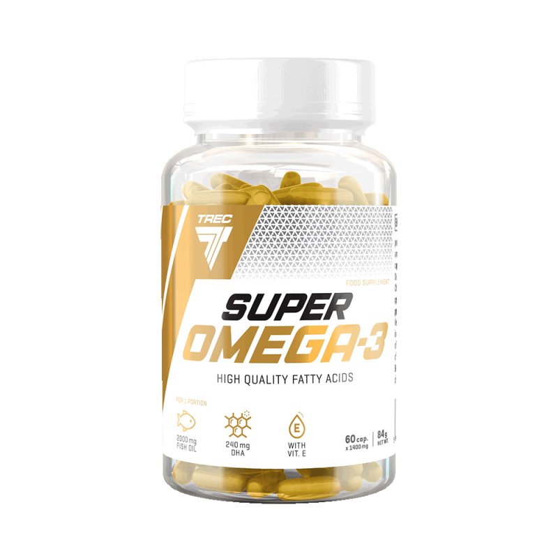 Жирные кислоты Trec Nutrition Super Omega-3, 60 капсул,  ml, Trec Nutrition. Fats. General Health 