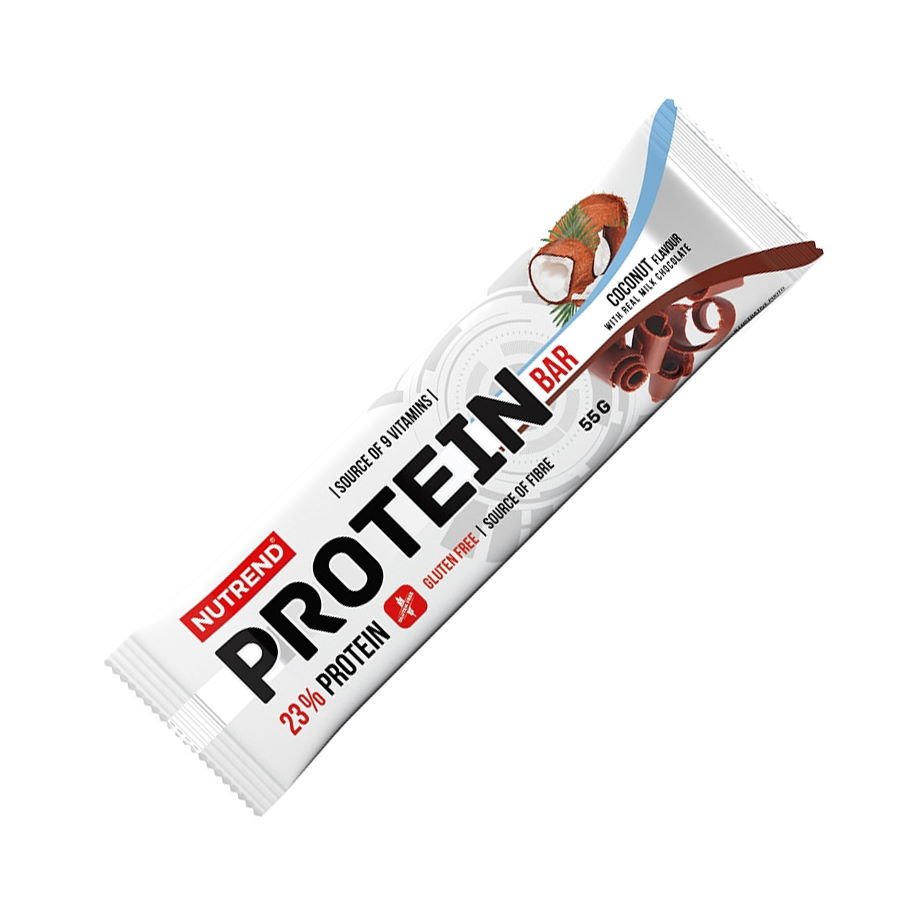 Батончик Nutrend Protein Bar 23%, 55 грамм Кокос в молочном шоколаде,  ml, Nutrend. Bar. 