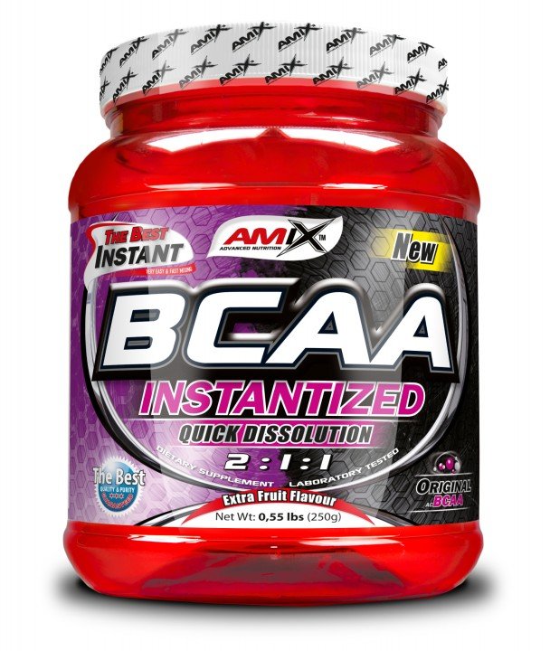 BCAA Instantized, 250 г, AMIX. BCAA. Снижение веса Восстановление Антикатаболические свойства Сухая мышечная масса 