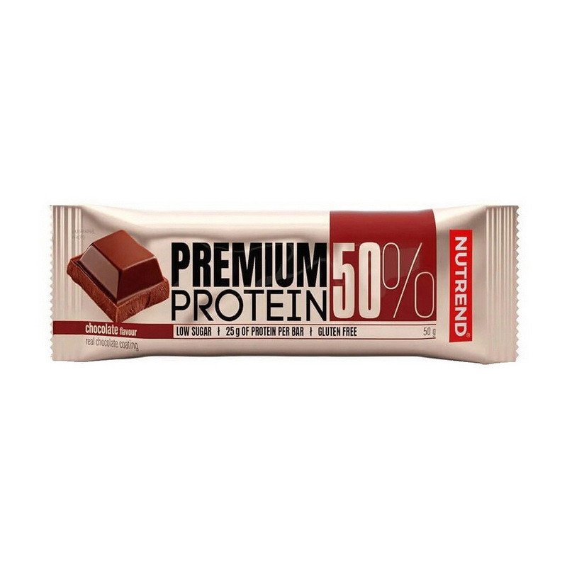 Протеиновый батончик Nutrend Premium Protein Bar 50% (50 г) нутренд coconut,  мл, Nutrend. Батончик. 