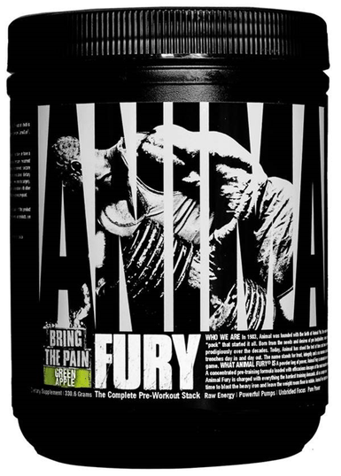 Animal Fury, 320 г, Universal Nutrition. Предтренировочный комплекс. Энергия и выносливость 