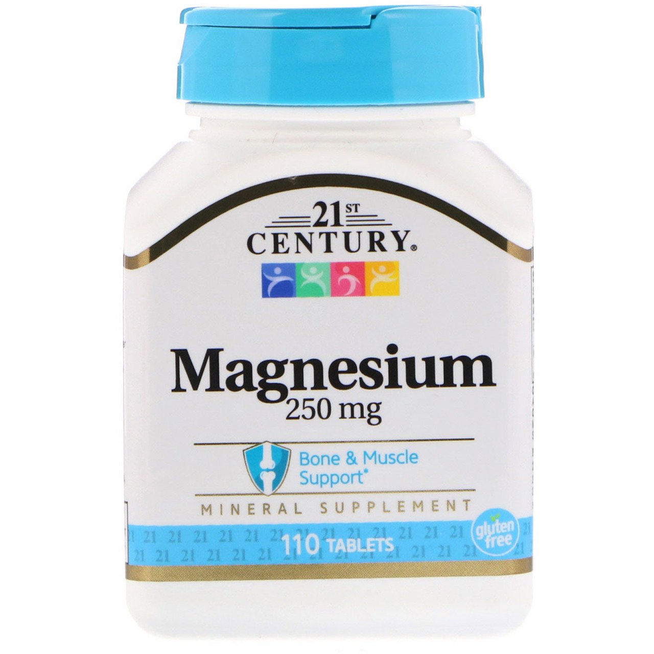 21st Century Магній 21st Century Magnesium 250 mg 110 Tablets, , 110 шт.