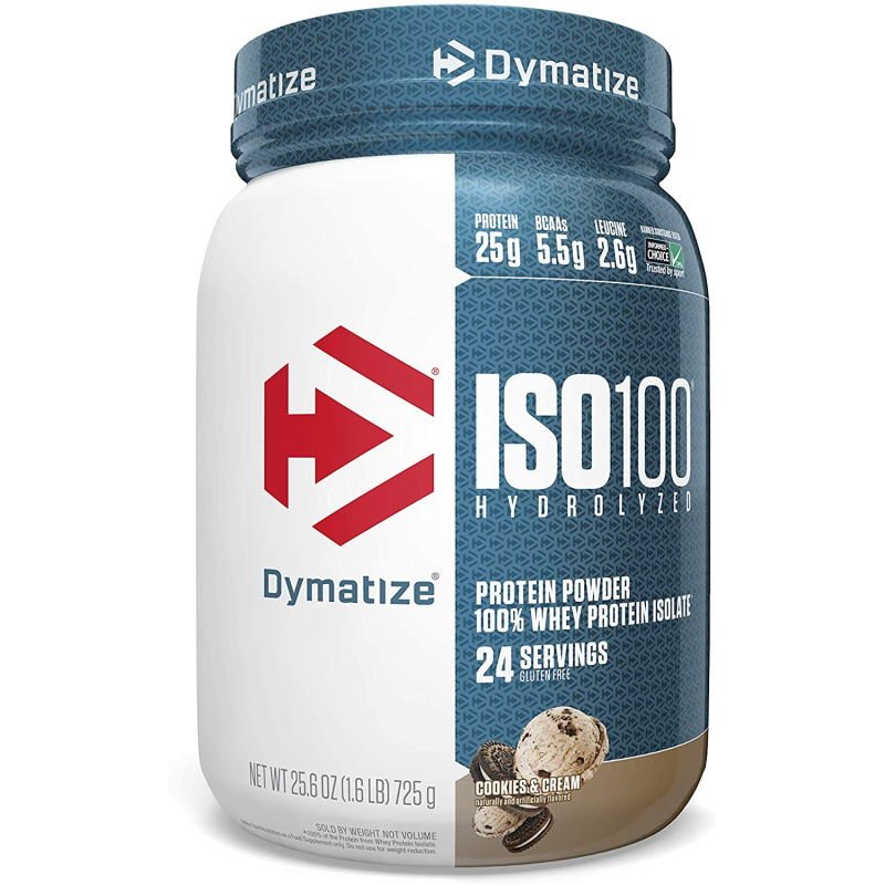 Протеин Dymatize ISO-100, 726 грамм Печенье с кремом,  мл, Driven Sports. Протеин. Набор массы Восстановление Антикатаболические свойства 