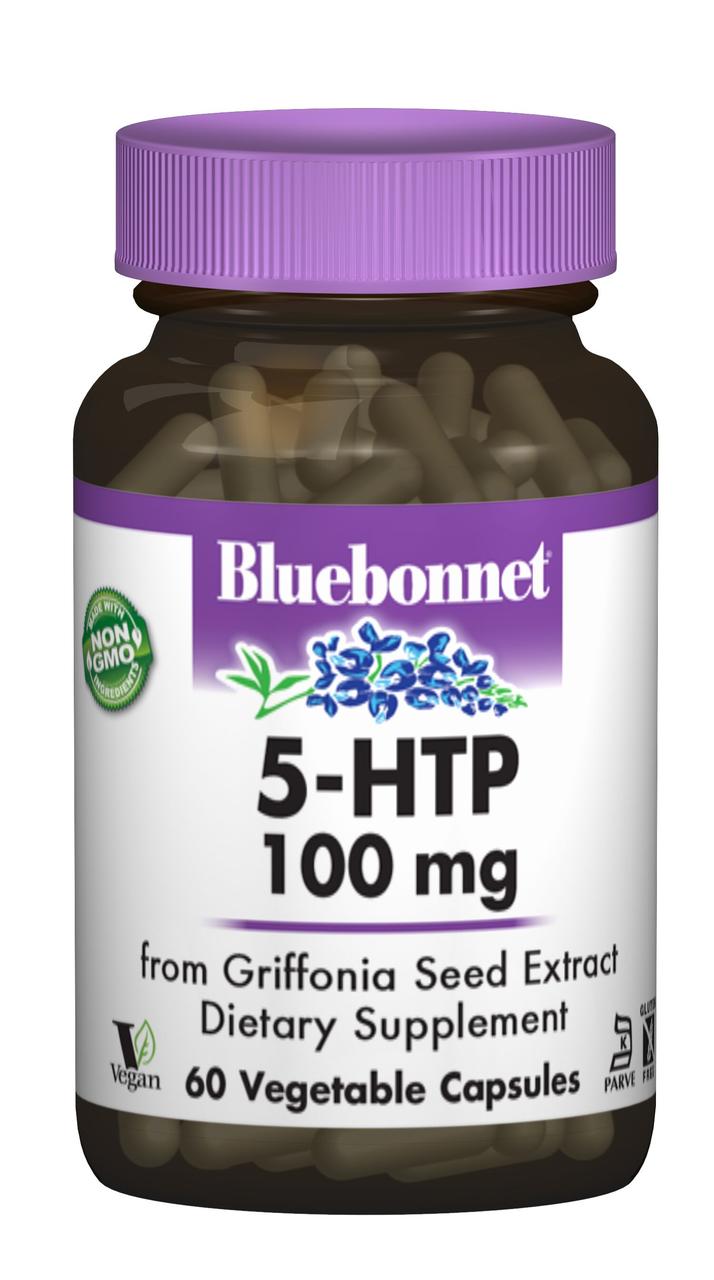 5-HTP (Гидрокситриптофан) 100 мг, Bluebonnet Nutrition, 60 капсул,  мл, Bluebonnet Nutrition. 5-HTP. 