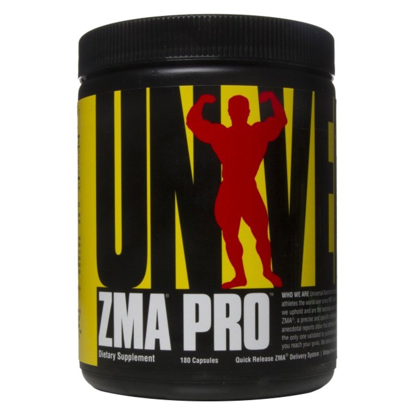 Витамины и минералы Universal ZMA Pro, 180 капсул,  мл, Universal Nutrition. ZMA (Цинк, Магний и B6),ZMA. Поддержание здоровья Повышение тестостерона 