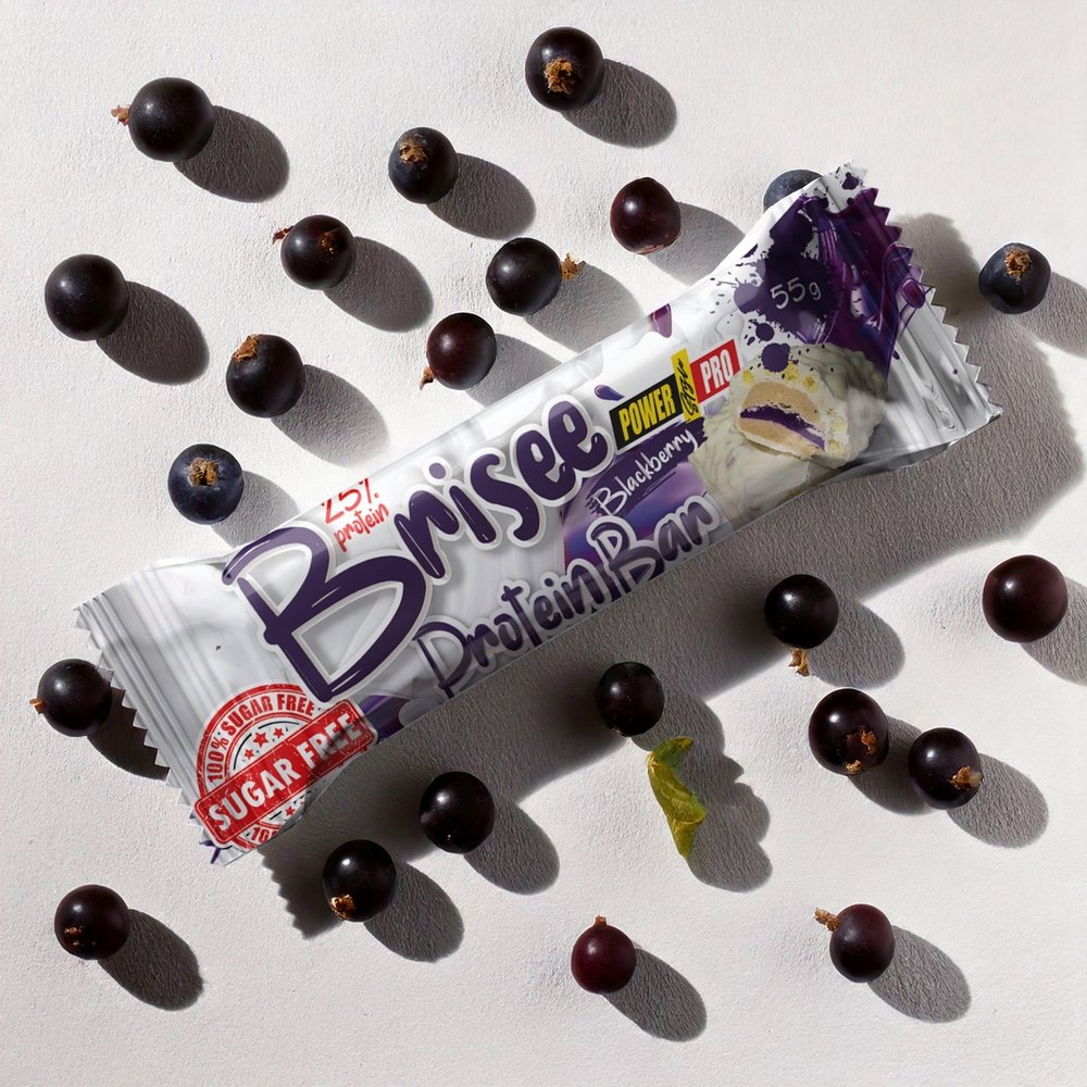 Power Pro Батончик Power Pro 25% Brisee Protein Bar Sugar Free, 55 грамм Смородина, , 55 г