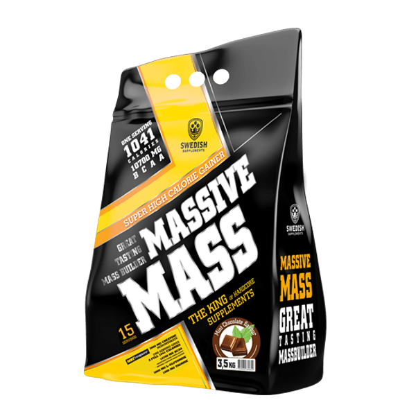 Massive mass, 3500 г, Swedish Supplements. Гейнер. Набор массы Энергия и выносливость Восстановление 