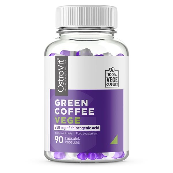 Натуральная добавка OstroVit Vege Green Coffee, 90 вегакапсул,  ml, OstroVit. Natural Products. General Health 