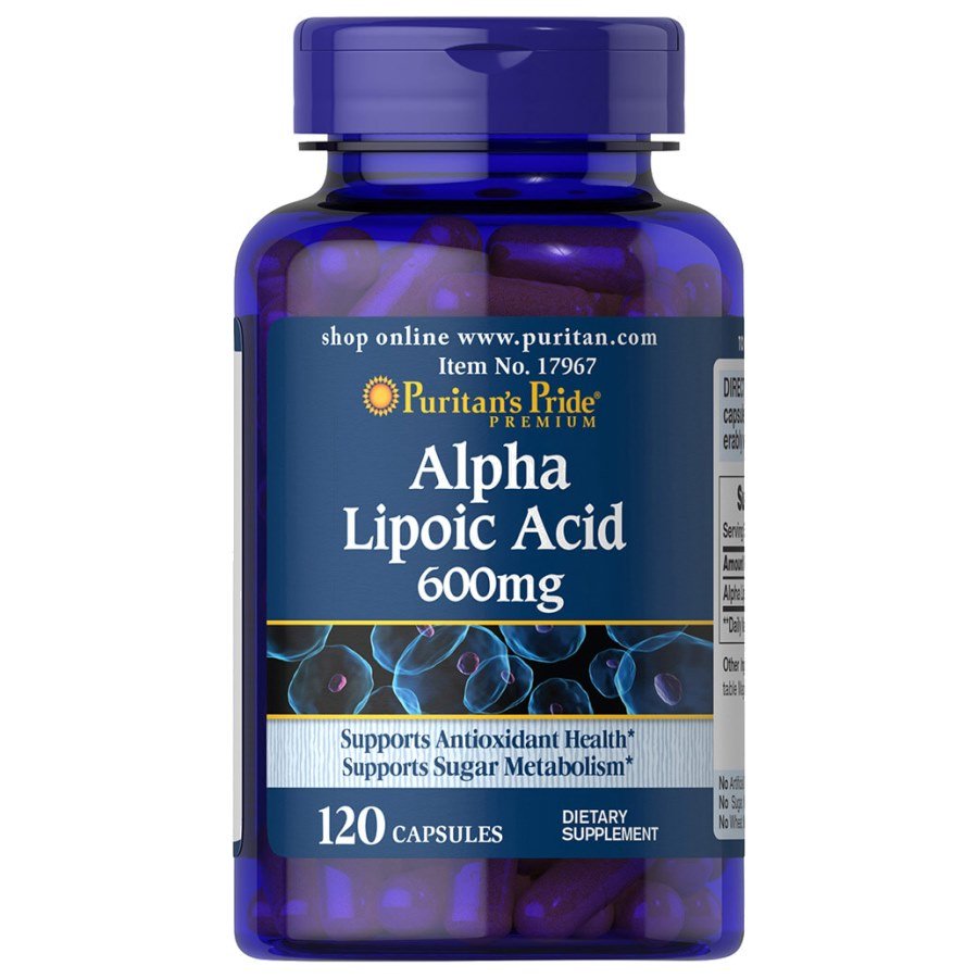 Натуральная добавка Puritan's Pride Alpha Lipoic Acid 600 mg, 120 капсул,  ml, Puritan's Pride. Natural Products. General Health 