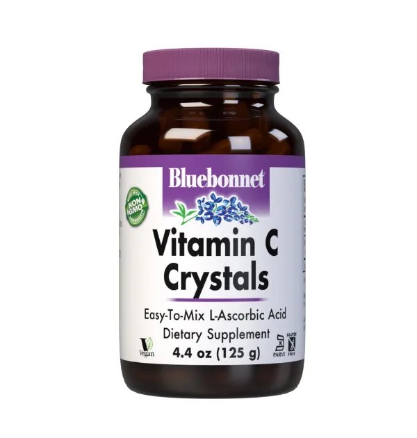 Витамины и минералы Bluebonnet Vitamin C Crystals, 125 грамм,  мл, Bluebonnet Nutrition. Витамины и минералы. Поддержание здоровья Укрепление иммунитета 