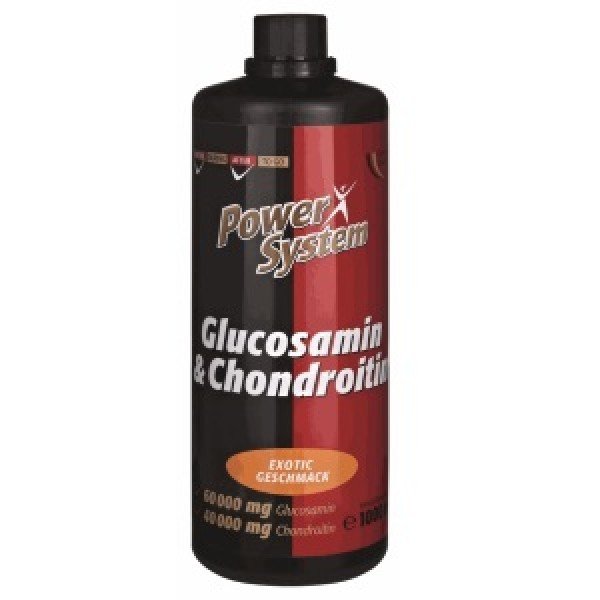 Glucosamin & Chondroitin, 1000 мл, Power System. Глюкозамин Хондроитин. Поддержание здоровья Укрепление суставов и связок 