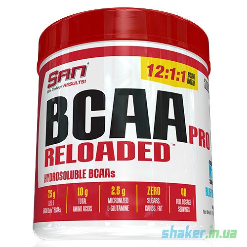 БЦАА SAN BCAA Pro Reloaded (456 г) сан  blue raspberry,  мл, San. BCAA. Снижение веса Восстановление Антикатаболические свойства Сухая мышечная масса 