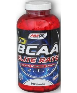 BCAA Elite Rate, 500 шт, AMIX. BCAA. Снижение веса Восстановление Антикатаболические свойства Сухая мышечная масса 