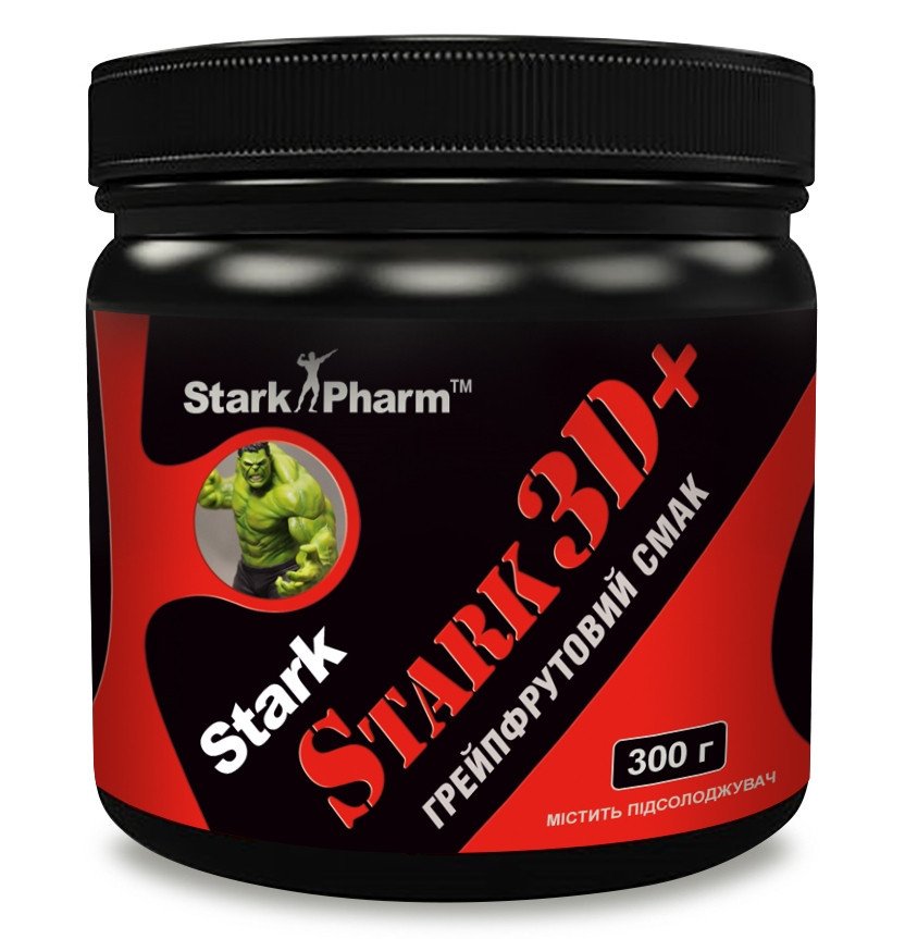 Stark Pharm Предтреник Stark Pharm 3D +(DMAA/PUMP) (300 г) grapefruit старк фарм, , 