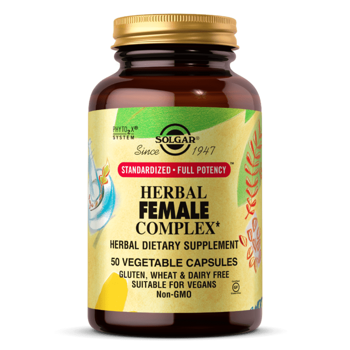 Травяной Комплекс для Женщин Solgar Herbal Female Complex 50 капсул (SOL1306),  мл, Solgar. Витамины и минералы. Поддержание здоровья Укрепление иммунитета 