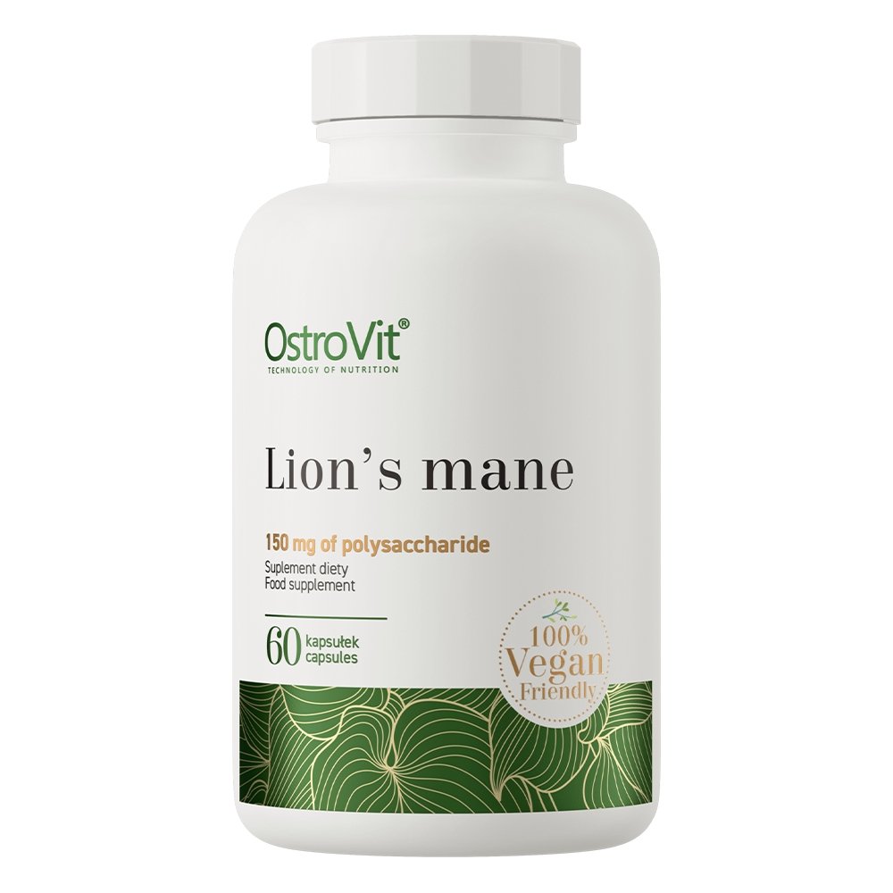 Натуральная добавка OstroVit Vege Lion's Mane, 60 вегакапсул,  ml, OstroVit. Natural Products. General Health 