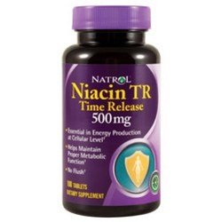 Niacin 500 mg Time Release, 100 шт, Natrol. Витамин B. Поддержание здоровья 