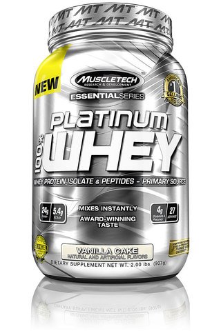 Platinum 100% Whey, 907 g, MuscleTech. Mezcla de proteínas de suero de leche. 