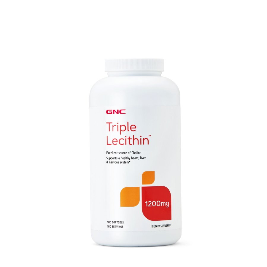 GNC Натуральная добавка GNC Triple Lecithin 1200 mg, 180 капсул, , 