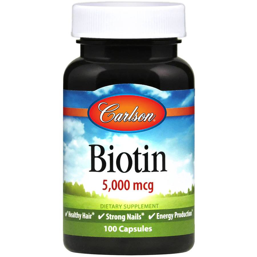 Витамины и минералы Carlson Labs Biotin 5000 mcg, 100 капсул,  мл, California Gold Nutrition. Витамины и минералы. Поддержание здоровья Укрепление иммунитета 