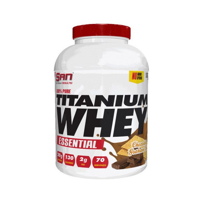 San Сывороточный протеин концентрат SAN 100% Pure Titanium Whey Essential (2,2 кг) сан пур титаниум вей vanilla butterscotch, , 2.27 
