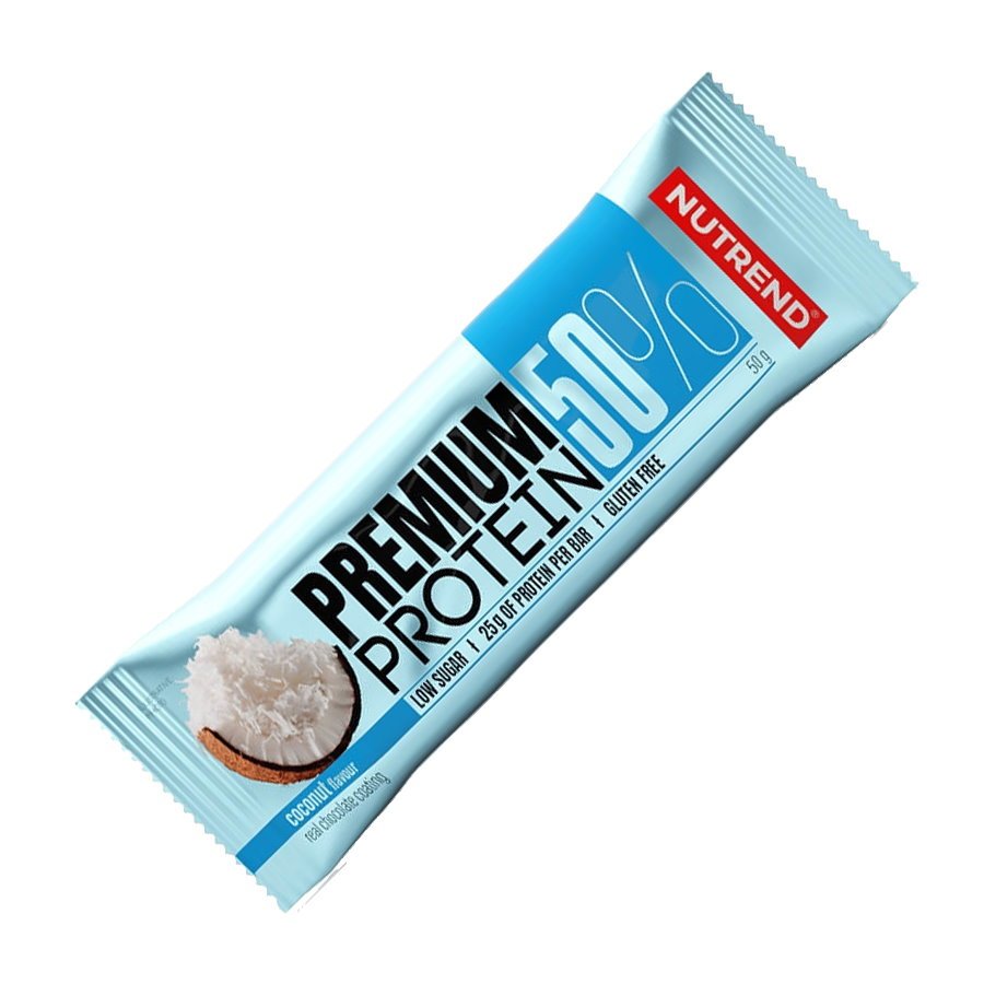 Батончик Nutrend Premium Protein Bar 50%, 50 грамм Кокос,  мл, Nutrend. Батончик. 