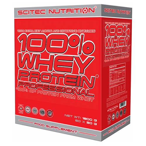 100% Whey Protein Professional, 60 pcs, Scitec Nutrition. Whey Concentrate. Mass Gain स्वास्थ्य लाभ Anti-catabolic properties 