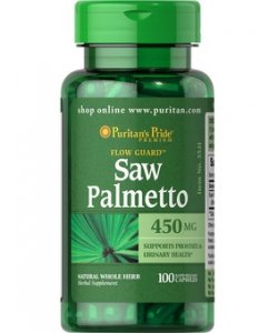 Saw Palmetto 450 mg, 100 pcs, Puritan's Pride. Special supplements. 