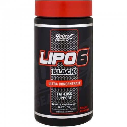 Lipo 6 Black Ultra Concentrate, 70 g, Nutrex Research. Fat Burner. Weight Loss Fat burning 