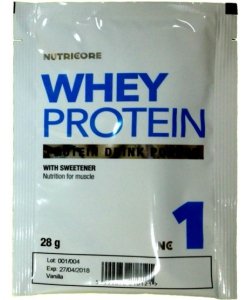 Whey Protein, 28 г, Nutricore. Сывороточный концентрат. Набор массы Восстановление Антикатаболические свойства 