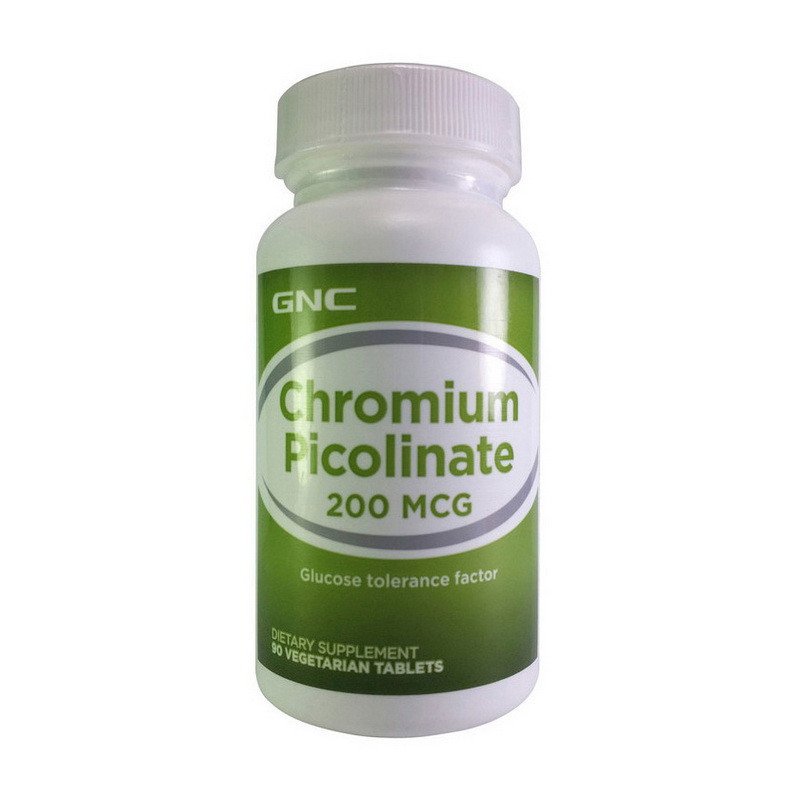 GNC Хром пиколинат GNC Chromium Picolinate 200 mcg 90 таблеток, , 