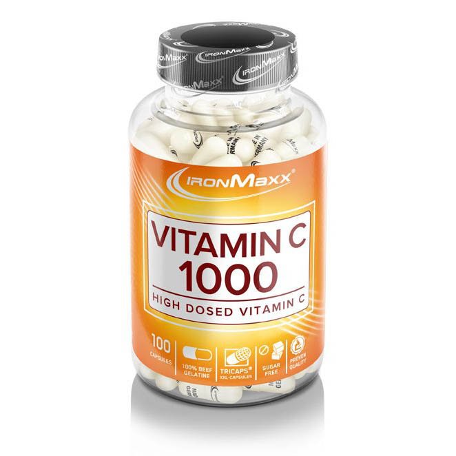 Витамины и минералы IronMaxx Vitamin C 1000, 100 капсул,  мл, IronMaxx. Витамин C. Поддержание здоровья Укрепление иммунитета 